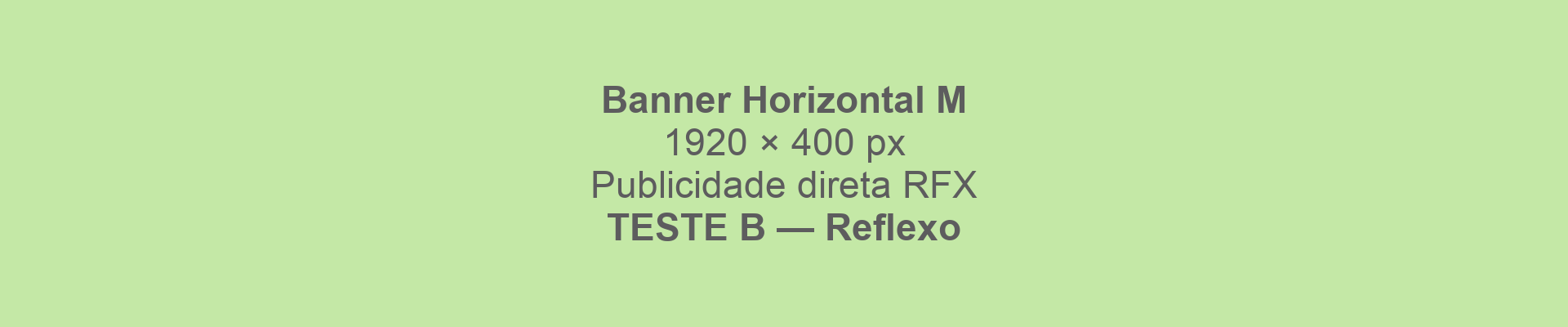 Publicidade de teste B — footer