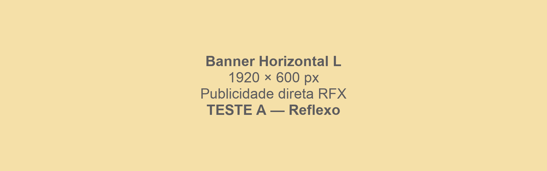 Publicidade de teste A — top